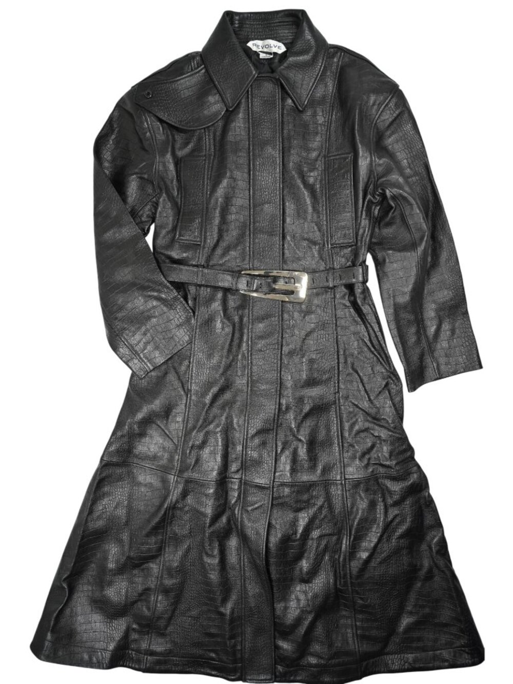 Revolve Nikita Leather Coat in Black